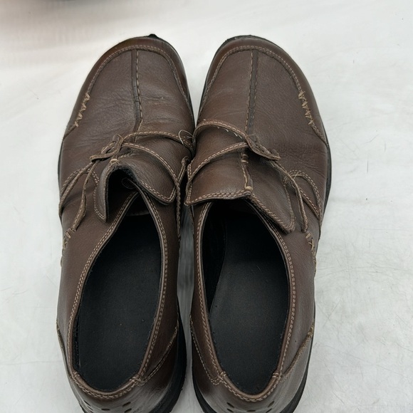 Clarks Brown Leather Loafer Size 9 MCL4814 - Picture 5 of 9